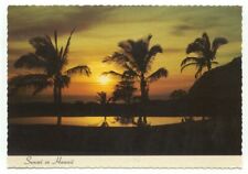 Sunset In Hawaii Makaha Inn & Country Club Oahu HI Postcard picture