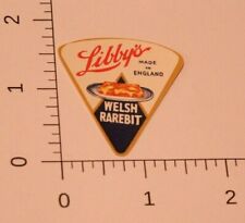 Vintage Libby's Welsh Rarebit Cheese Triangle Label Made In England picture