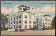 The Parada Hotel 1428 Euclid Avenue Miami Beach FL postcard ca 1930s picture