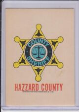 Vintage 1981 Donruss Dukes of Hazzard County Sheriff Sticker Card EX picture