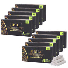 JIBILL 8mm Pipe Filters Total 100 Pcs Activated Carbon Filters For Tobacco Pipe picture