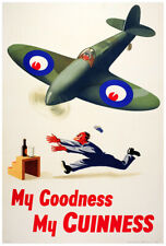 My Goodness My Guinness - Plane - Vintage Advertising Poster - Beer and Wine picture
