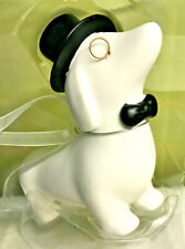 Hallmark Dapper Dachshund Dog Top Hat Signature  Porcelain NIB Xmas Ornament picture