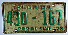 1973 Florida Sunshine State License Plate picture