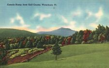 Postcard VT Waterbury Camels Hump from Golf Course Linen Vintage PC J2618 picture