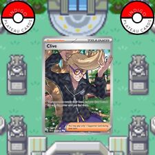 Pokemon Card Clive 227/091 Ultra Rare Trainer Paldean Fates Near Mint picture