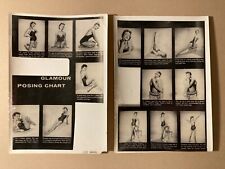 Peter Gowland pinup photo posing charts of sexy actress Venetia Stevenson 1950’s picture