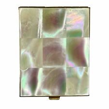 Rare Vintage Volupte Mother Of Pearl Picture Photograph Fold Out Travel Case picture