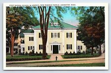 Postcard First Normal School Now Masonic Temple Lexington Massachusetts MA picture