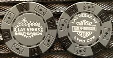Las Vegas Harley-Davidson® in Las Vegas, NV Collectible Poker Chip Gray/Black picture