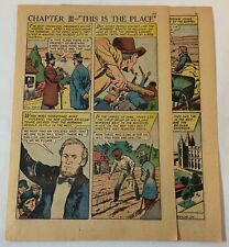 1958 three page cartoon story ~ BRIGHAM YOUNG AND THE MORMONS picture