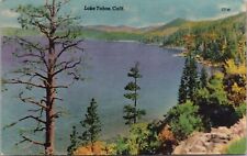 LAKE TAHOE, CALIFORNIA c.1920's ~ Aerial View Of Lake Shore & Wilderness picture