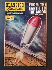CLASSICS ILLUSTRATED #103 JULES VERNE FROM THE EARTH TO THE MOON 1965 HRN118 FN- picture