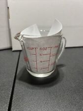 Vintage Anchor Hocking Fire King one Cup Glass Measuring picture