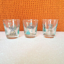 vintage, Retro, Mid-Century modern graphic drinking glasses - 3X picture