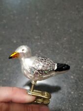 Old World Country (OWC) Christmas Ornament -Blown Glass Sea Gull Clip, EXCELLENT picture