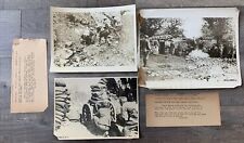 Vtg Lot 3 1917 WWI Press Photos Italian Troops Fighting Guns Bayonets Mountains picture