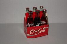 VTG Coca-Cola Miniature Six Pack Glass 3 Inch Bottles Carton 1992 Coke Mini Box picture