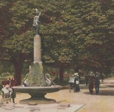 Broad Walk Regent's Park London England 1910 Postcard Royal JWB Fountain picture