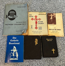 Catholic Book Lot - Baltimore Catechism, Byzantine Liturgy, Devotional, Prayer B picture