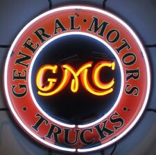 GMC Trucks Real Glass Tube Neon Sign 24x24 Neon Light Sign With HD Vivid Print picture