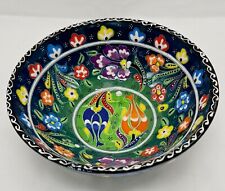 Nimet Small Vintage Bowl Hand Made & Painted Made in Turkey, Signed picture