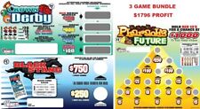 NEW pull tickets BUNDLE OF 3 GAMES, BIG PROFIT - Seal Card Tabs picture