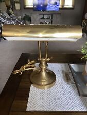 Vintage Underwriters Laboratories Portable Brass Bankers Piano Desk/Table Lamp picture