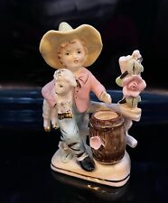 Boy With Lamb Porcelain Figurine  picture