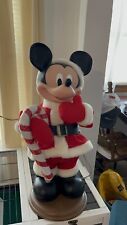 Vintage Disney Santa’s Best Christmas Mickey Mouse Candy Cane Animatronic 1996 picture