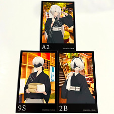 Nier Automata RakuSpa mini card set - Official 3 piece set from Spa collab picture
