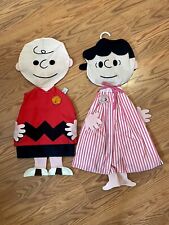 Vintage Simple Simon Pair Of Pajama Bags Charlie Brown And Lucy NEW picture
