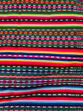 Vtg hand loomed Peruvian Pullo Carrying Blanket Huancayo 43x43 picture