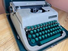 1954 Underwood Leader Working Vintage Portable Typewriter w New Ink & Case picture