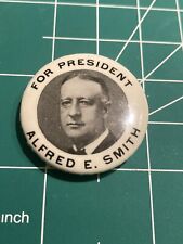 1928 Alfred E. Smith for President Campaign Button Pin Excellent Condition picture