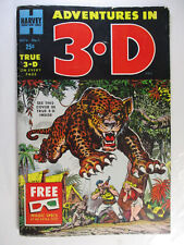 True 3-D Adventures in 3D #1 Leopard Cover, Good, 2.0 (C), OW Pages picture