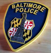 Police Department Baltimore routed wood patch  plaque sign Custom  picture