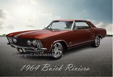 1964 Buick Riviera Muscle Car Large Poster Sized Glossy Photo Print 11