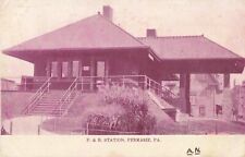 P. & R. Station, Perkasie, Pennsylvania PA - c1907 Vintage Postcard picture
