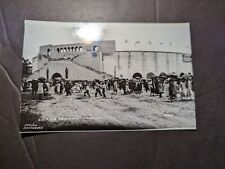 Mint Mexico RPPC Postcard National Stadium in Mexico with Crowd Outside picture
