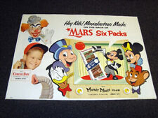 Circa 1960s Mars Disney Mickey Mouse Club 6-Pack 3 ½ Foot Poster picture