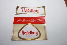 Vintage 1970s Heidelberg 11 ounce beer bottle & neck labels picture