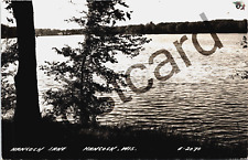 1947 HANCOCK WI, Hancock Lake, L.L. Cook Co RPPC postcard jj279 picture