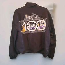 Disney 100th Anniversary Mickey & Friends Windbreaker Black Jacket Size Medium picture