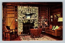 Warm Springs GA-Georgia, Living Room, Little White House  Vintage Postcard picture