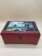 RARE:1930s Antique Donald F Duncan Original Wood Novelties Trinket Treasure Box picture
