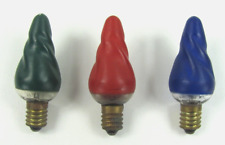 Vtg Group 3 C 6 Westinghouse Mazda Detector Christmas Bulbs Red Green Blue Work picture