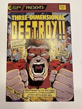 Three-Dimensional Destroy #1, Glasses Intact, 1st Print, 1987, Scans picture