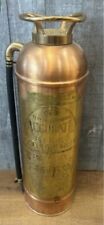 Tea Tray Co Of Newark NJ Accurate Vintage Copper Brass Fire Extinguisher EMPTY picture