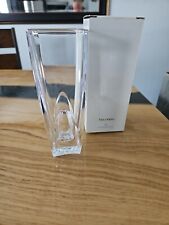 Vera Wang Wedgwood Cabochon Full Lead Crystal Clear Square Vase Made in Germany picture